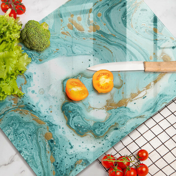 Glashällskydd modern Blå abstraktion