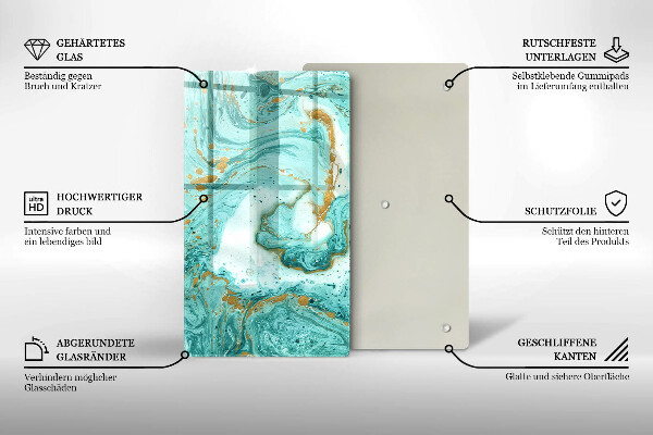 Glashällskydd modern Blå abstraktion