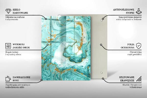 Glashällskydd modern Blå abstraktion