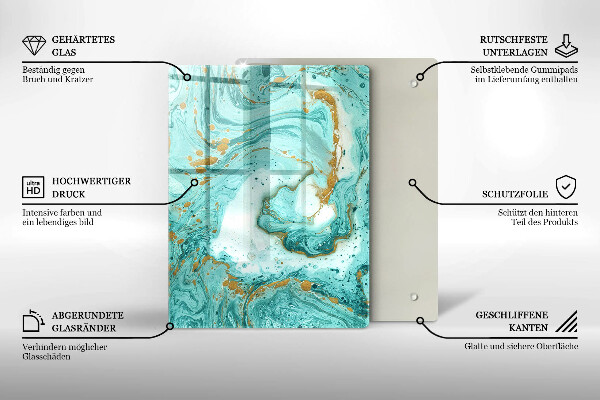 Glashällskydd modern Blå abstraktion