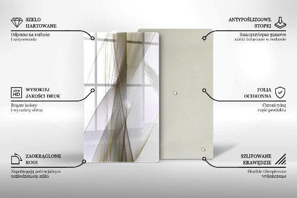 Spisskyddsplatta modern Abstrakta linjer design