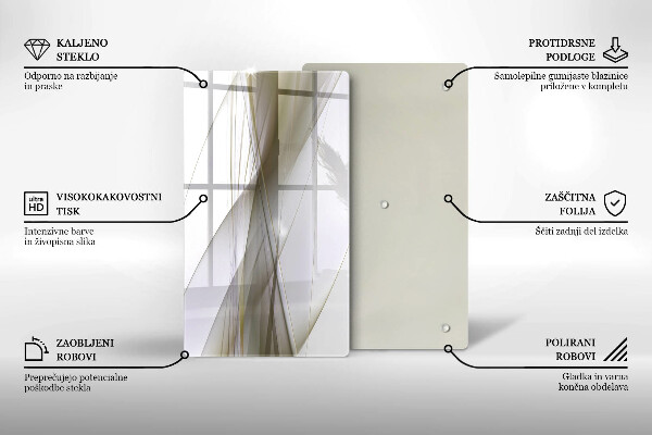 Spisskyddsplatta modern Abstrakta linjer design