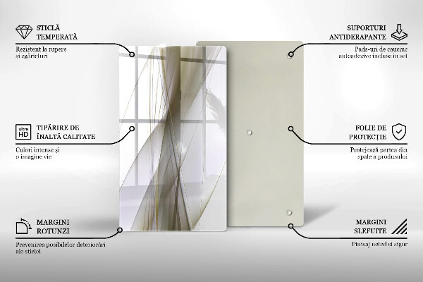 Spisskyddsplatta modern Abstrakta linjer design