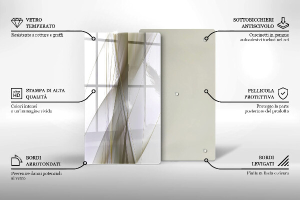 Spisskyddsplatta modern Abstrakta linjer design