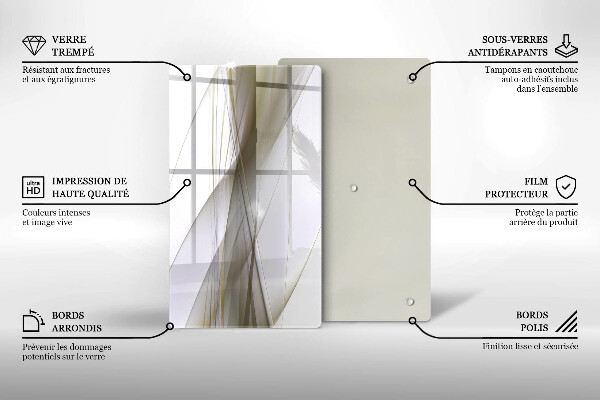 Spisskyddsplatta modern Abstrakta linjer design