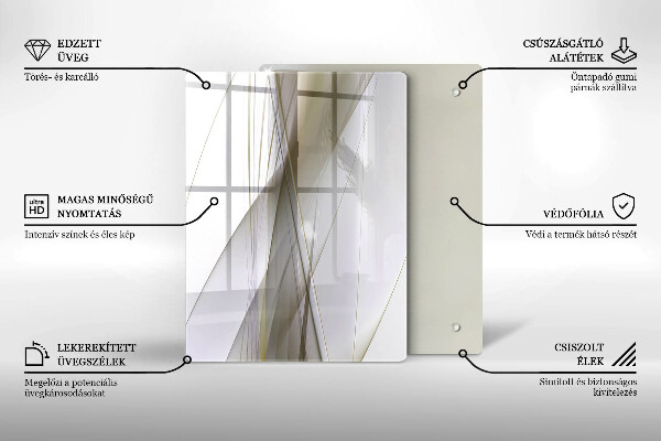Spisskyddsplatta modern Abstrakta linjer design