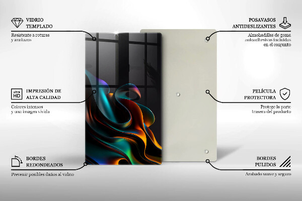 Glashällskydd modern Färgglad abstraktion