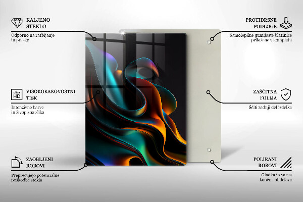 Glashällskydd modern Färgglad abstraktion