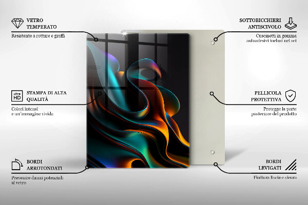 Glashällskydd modern Färgglad abstraktion