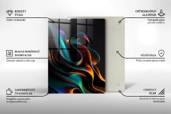 Glashällskydd modern Färgglad abstraktion