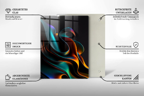 Glashällskydd modern Färgglad abstraktion