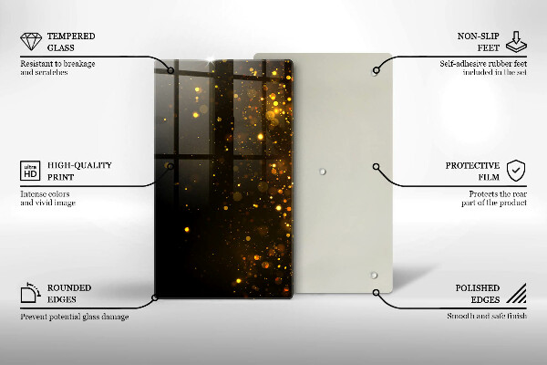 Kokkärlskydd modern Guld glitter