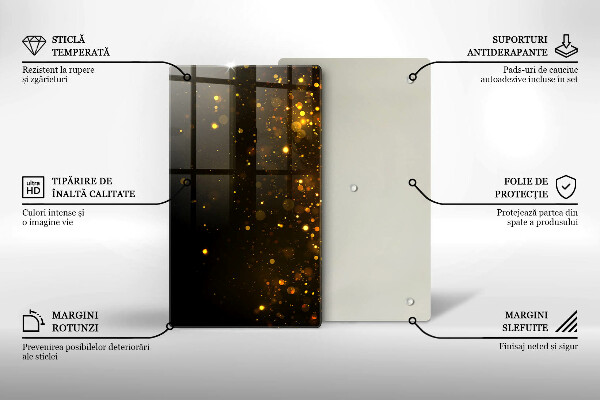 Kokkärlskydd modern Guld glitter