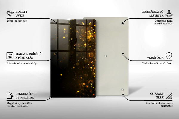 Kokkärlskydd modern Guld glitter