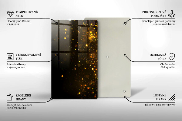 Kokkärlskydd modern Guld glitter