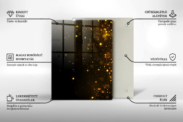 Kokkärlskydd modern Guld glitter