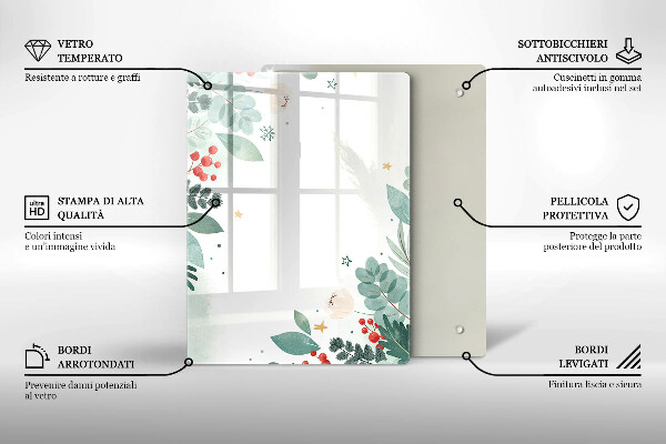 Spisskyddsplatta modern Akvarell blad