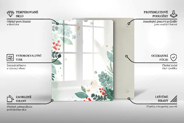 Spisskyddsplatta modern Akvarell blad