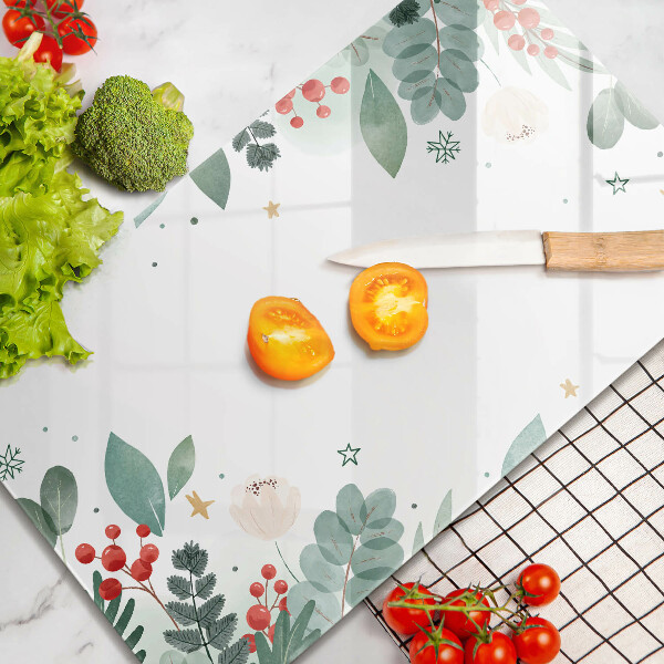 Spisskyddsplatta modern Akvarell blad