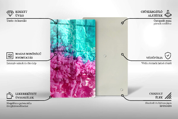 Kokkärlskydd modern Turkos rosa rök