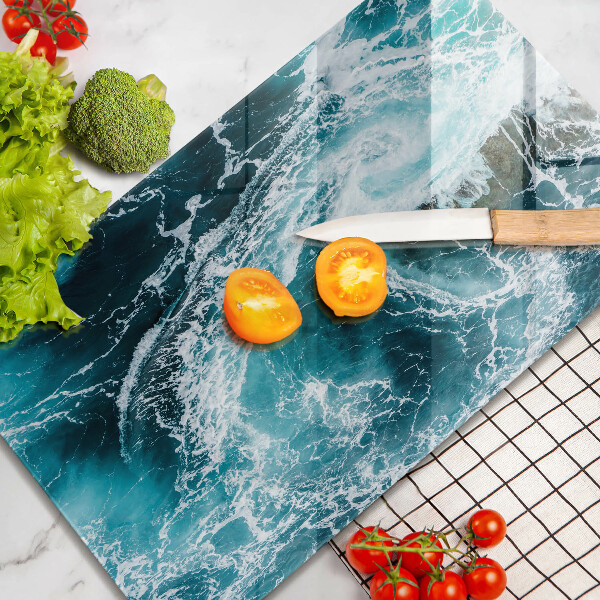 Kokkärlskydd modern Skummande vattenvågor