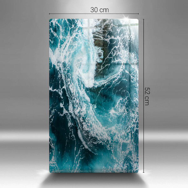 Kokkärlskydd modern Skummande vattenvågor