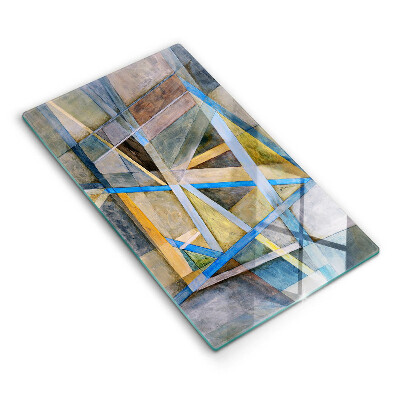 Spisskyddsplatta modern Målade linjer abstraktion