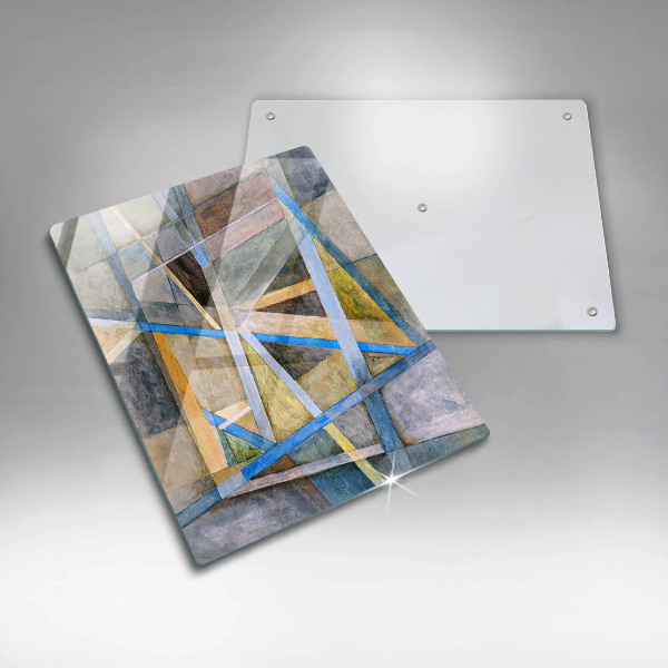 Spisskyddsplatta modern Målade linjer abstraktion