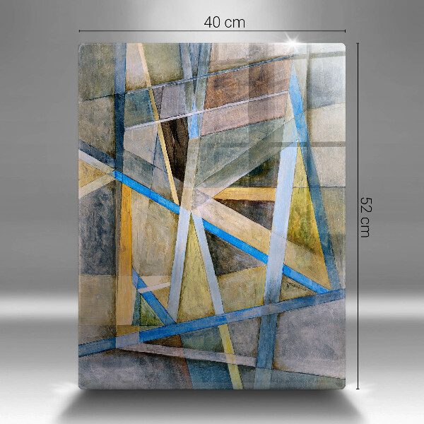 Spisskyddsplatta modern Målade linjer abstraktion