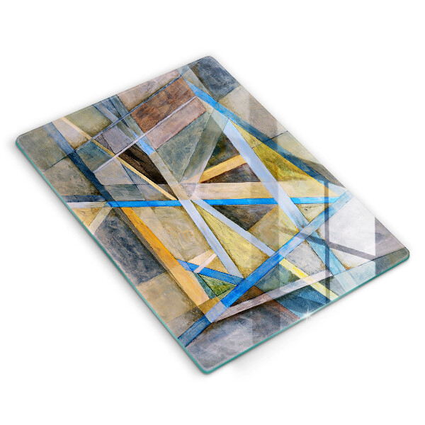 Spisskyddsplatta modern Målade linjer abstraktion