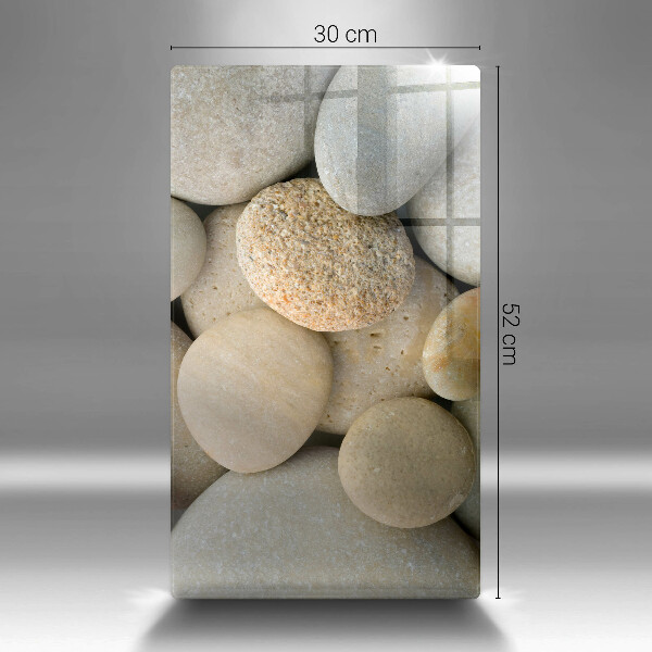 Spisskyddsplatta modern Ovalt stenmönster