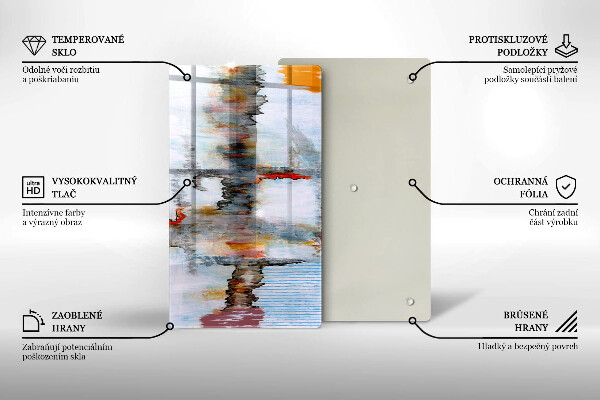 Spisskyddsplatta modern Abstraktionsfärger