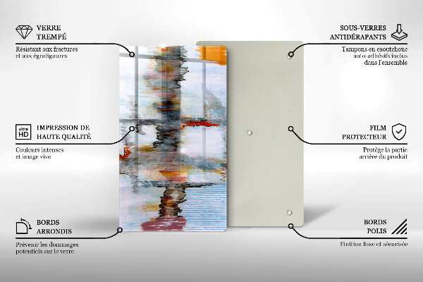 Spisskyddsplatta modern Abstraktionsfärger