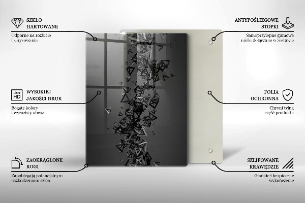 Spisskyddsplatta modern Abstraktion 3D-former