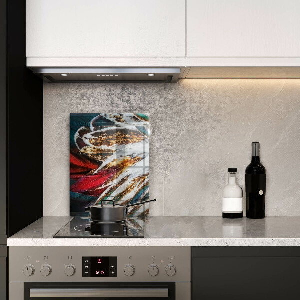 Spisskyddsplatta modern Boho fågelfjädrar