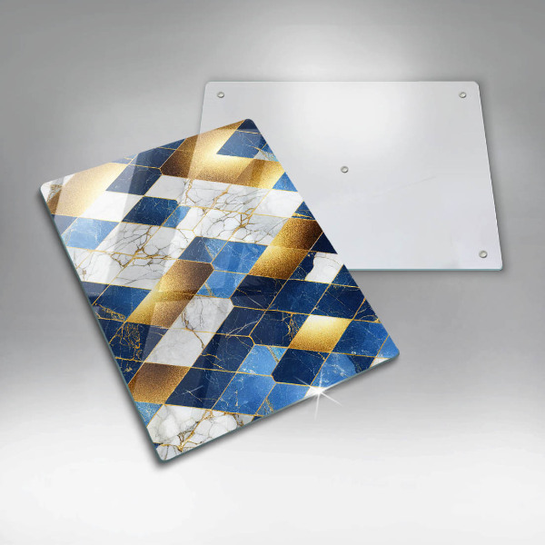 Skydd för induktionsspis modern Gyllene romb marmor