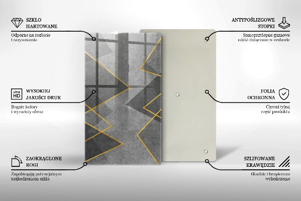 Skydd för induktionsspis modern Skarpa former