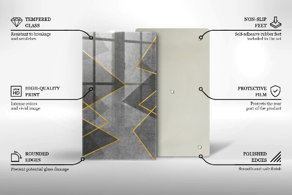 Skydd för induktionsspis modern Skarpa former