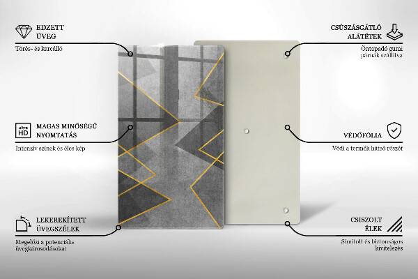 Skydd för induktionsspis modern Skarpa former