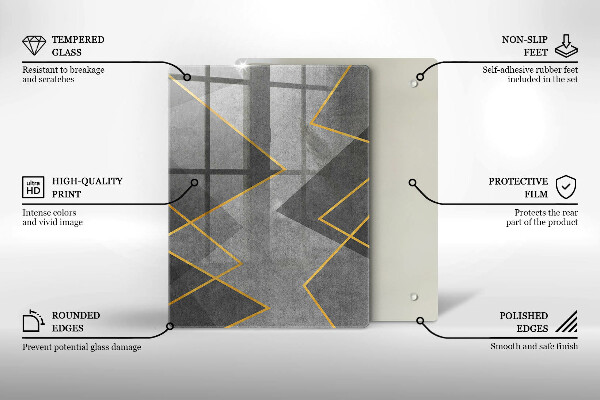Skydd för induktionsspis modern Skarpa former