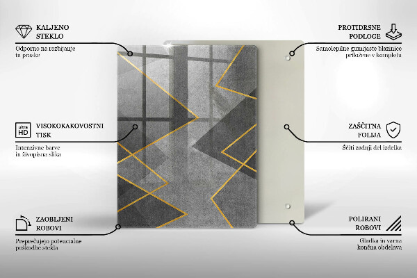 Skydd för induktionsspis modern Skarpa former