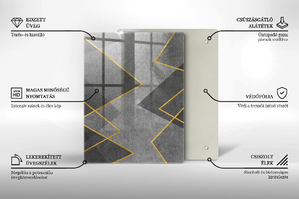 Skydd för induktionsspis modern Skarpa former