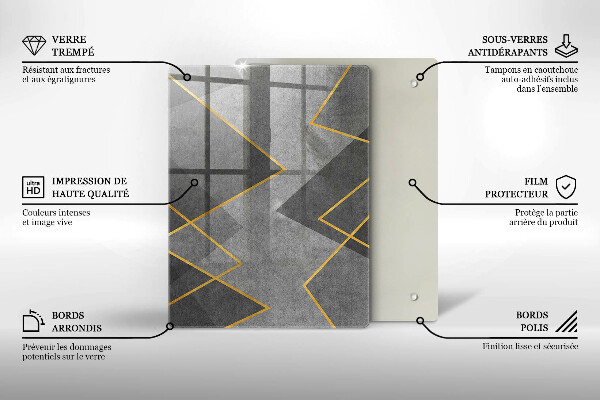 Skydd för induktionsspis modern Skarpa former