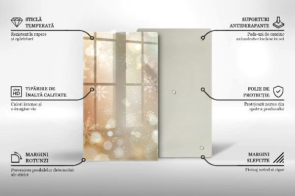 Skydd för induktionsspis modern Snöflingor