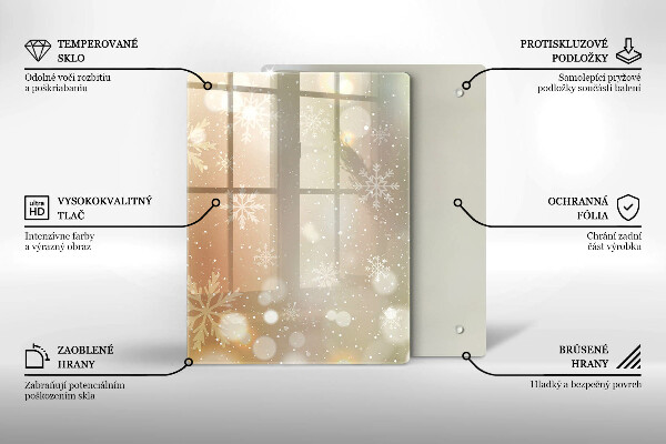 Skydd för induktionsspis modern Snöflingor