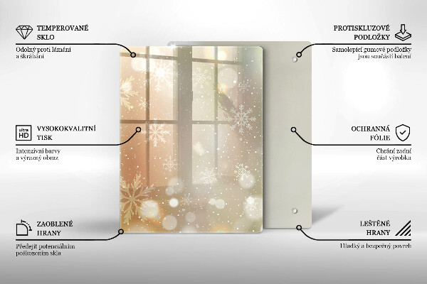 Skydd för induktionsspis modern Snöflingor