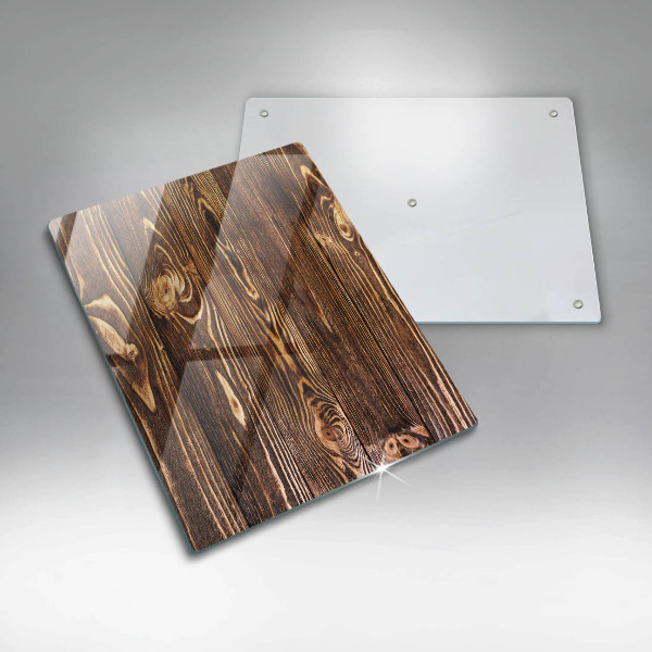 Skydd för induktionsspis modern Trästruktur