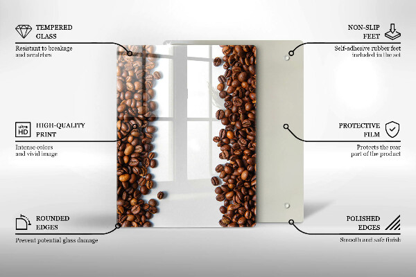 Skydd för induktionsspis modern Kaffebönor
