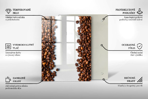 Skydd för induktionsspis modern Kaffebönor