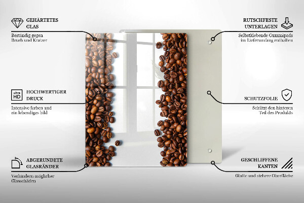 Skydd för induktionsspis modern Kaffebönor